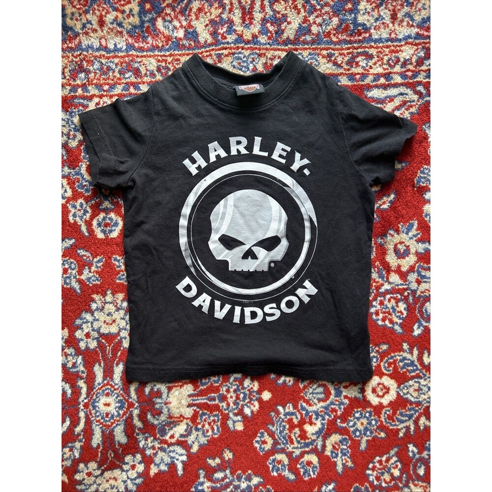 Harley-Davidson Shirt Youth 5T Skull Motorcycles Biker Tee 2022